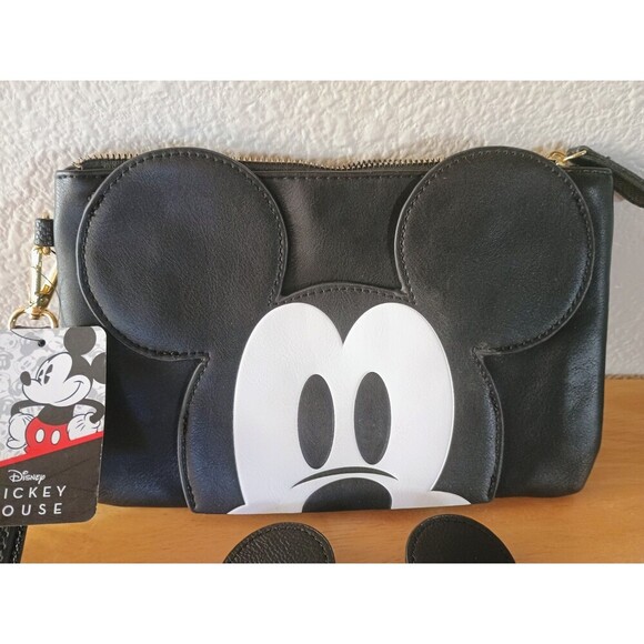 Disney Mickey Mouse Women's Wristlet Purse Wallet with Matching Coin Purse - Picture 7 of 11